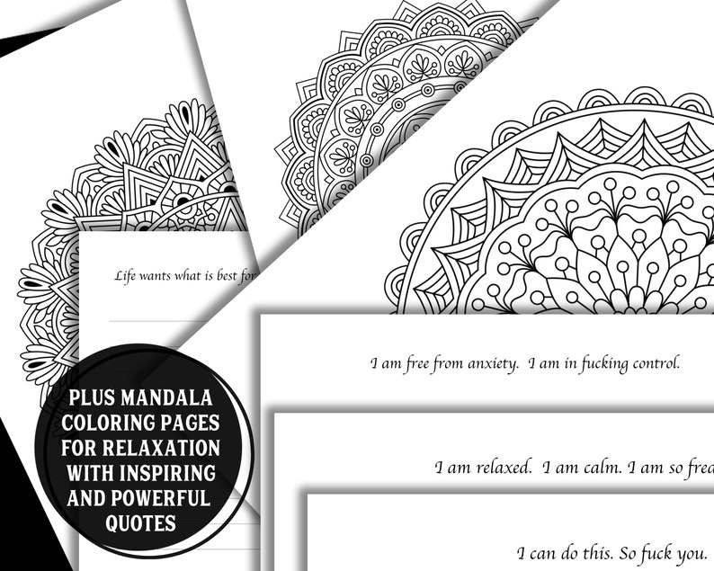 Download My Freaking Quarantine Vision Journal Mandala Coloring ...