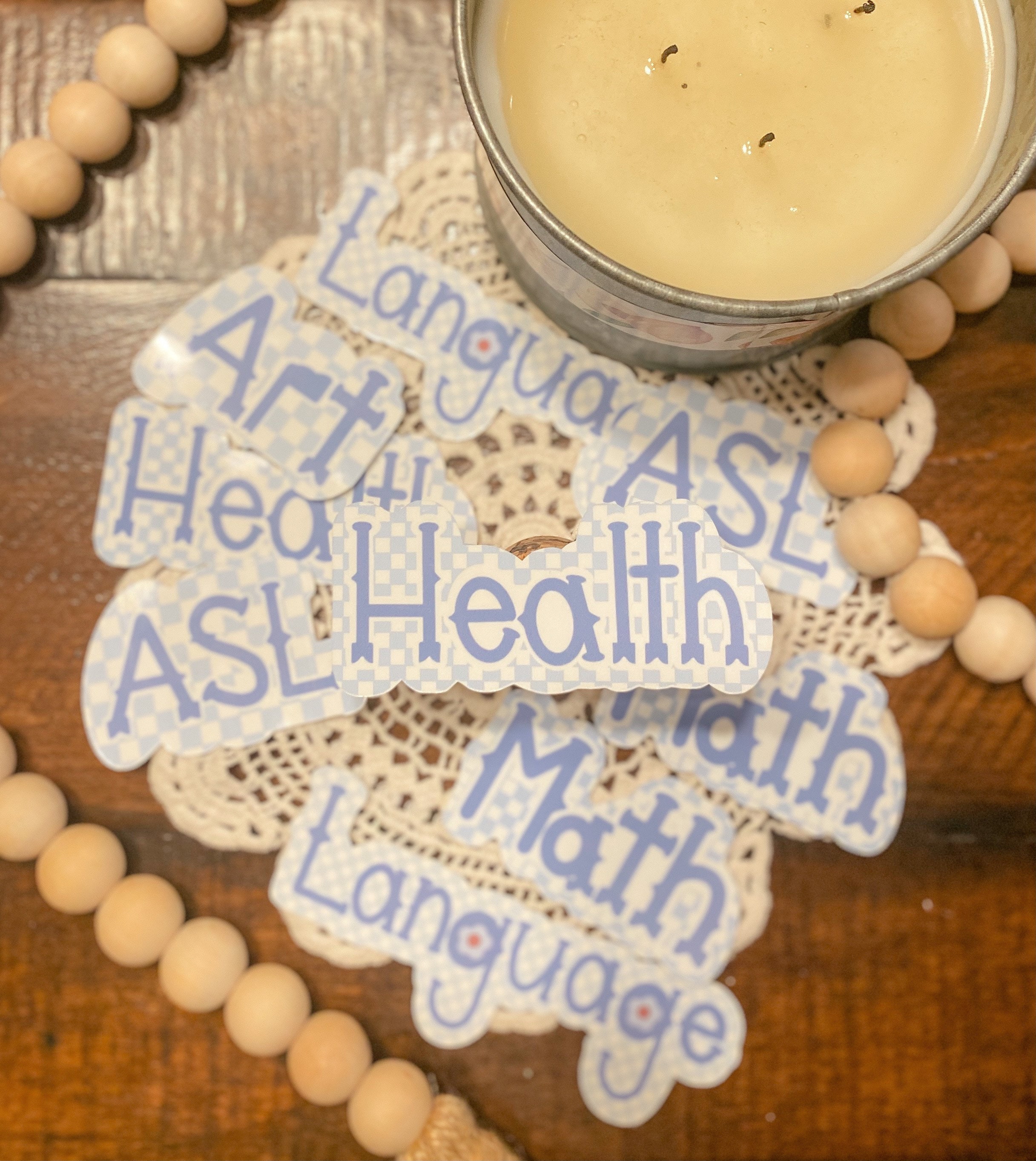 Subject labels for notebooks back to school supplies Etsy