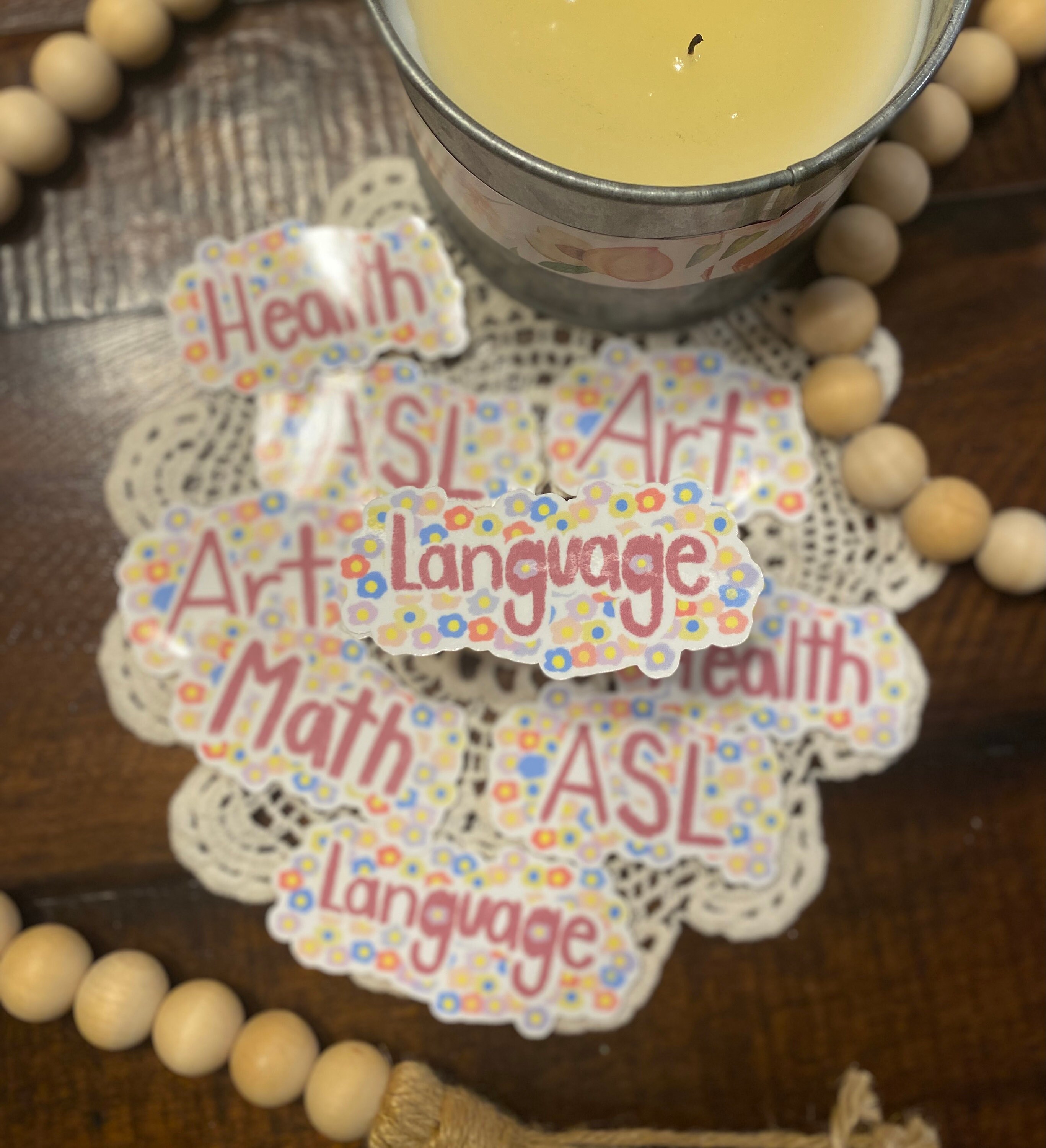 Subject Labels for Notebooks Back to School Supplies Etsy