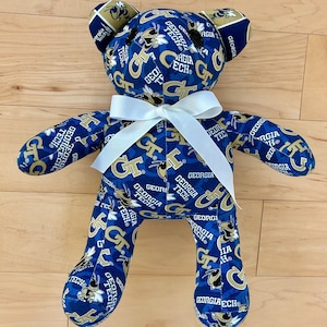 Georgia Tech Baby Bear: Handmade Plush Yellow Jackets Stuffed Animal