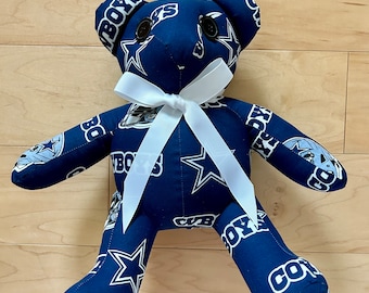 Dallas Cowboys Baby Bear: Handmade Plush Stuffed Animal