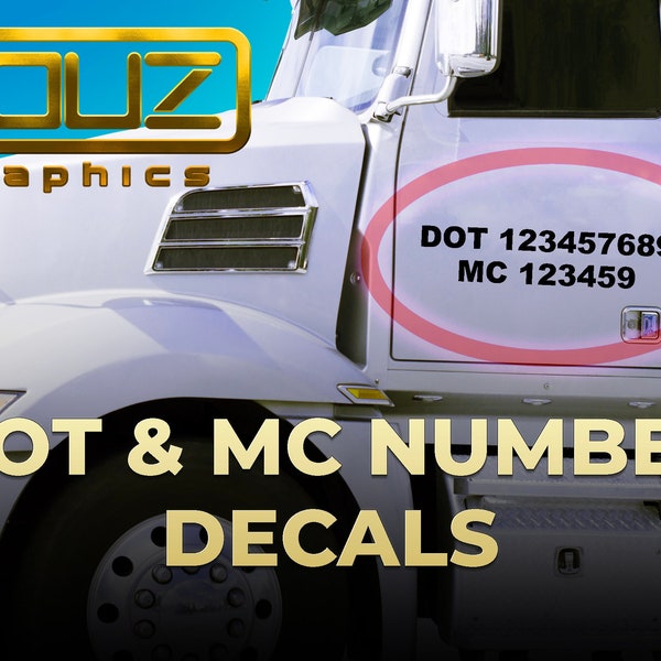 Custom Truck Dot Decal Etsy