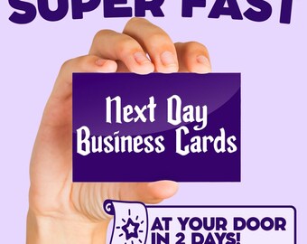 Custom Double-Sided Glossy Business Cards: 16pt, Fast Shipping