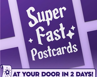Custom Glossy Postcards: Double-Sided 16pt Cardstock, Fast Shipping