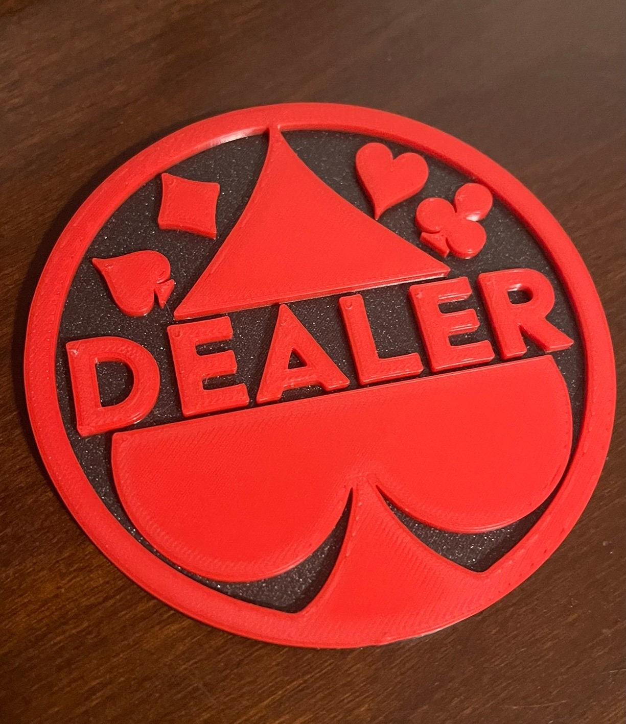 3D Printed Dealer Button Etsy