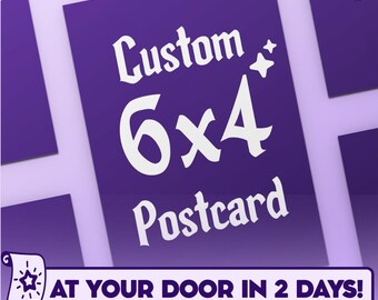 6x4 Postcards Double-Sided 16pt Cardstock, Fast Shipping