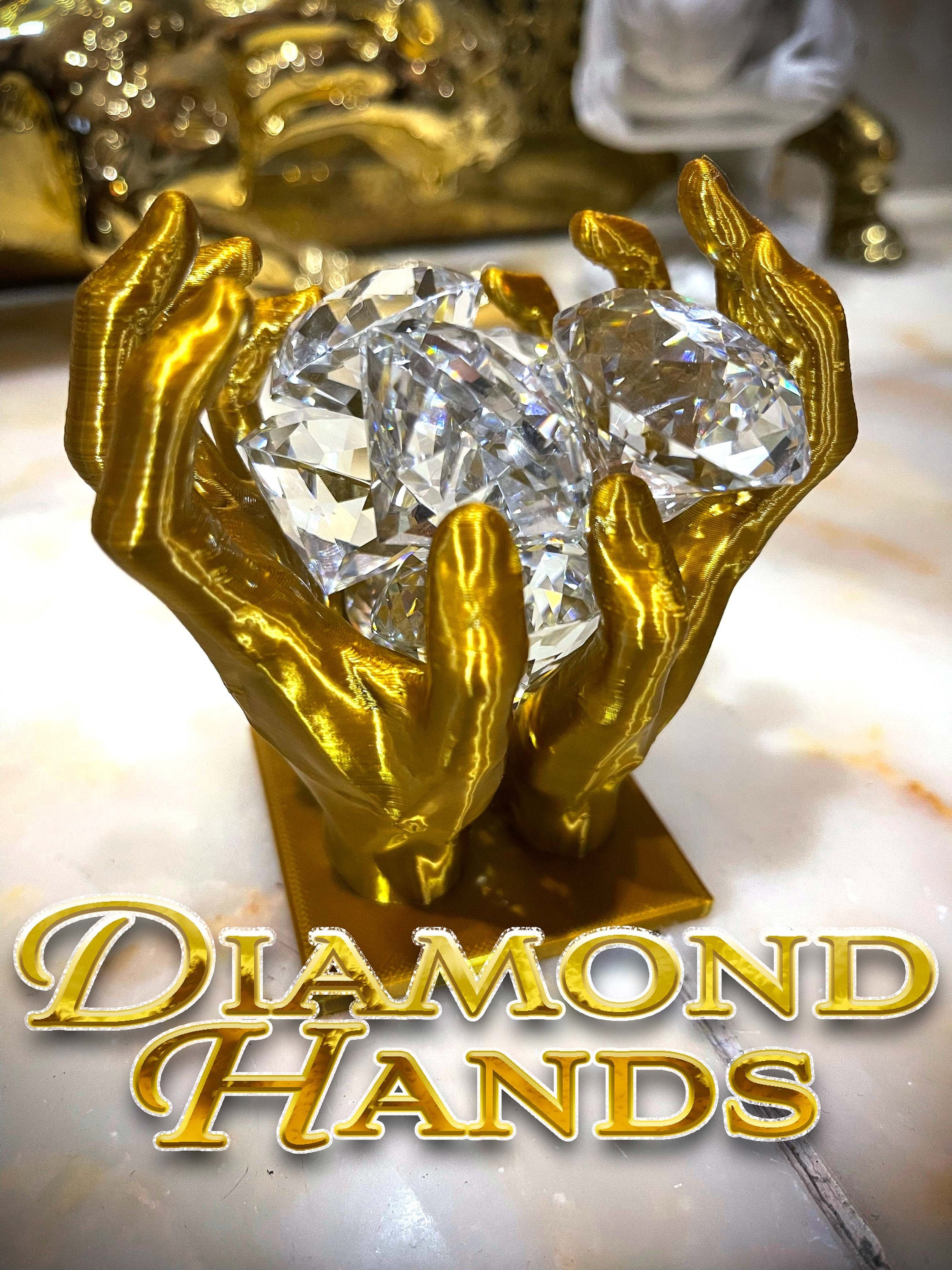 DIAMOND HANDS Limited Edition Sculpture collectible Etsy