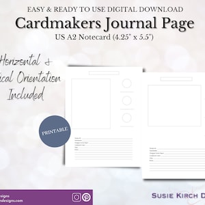 Page du journal Cardmakers pour cartes de vœux A2