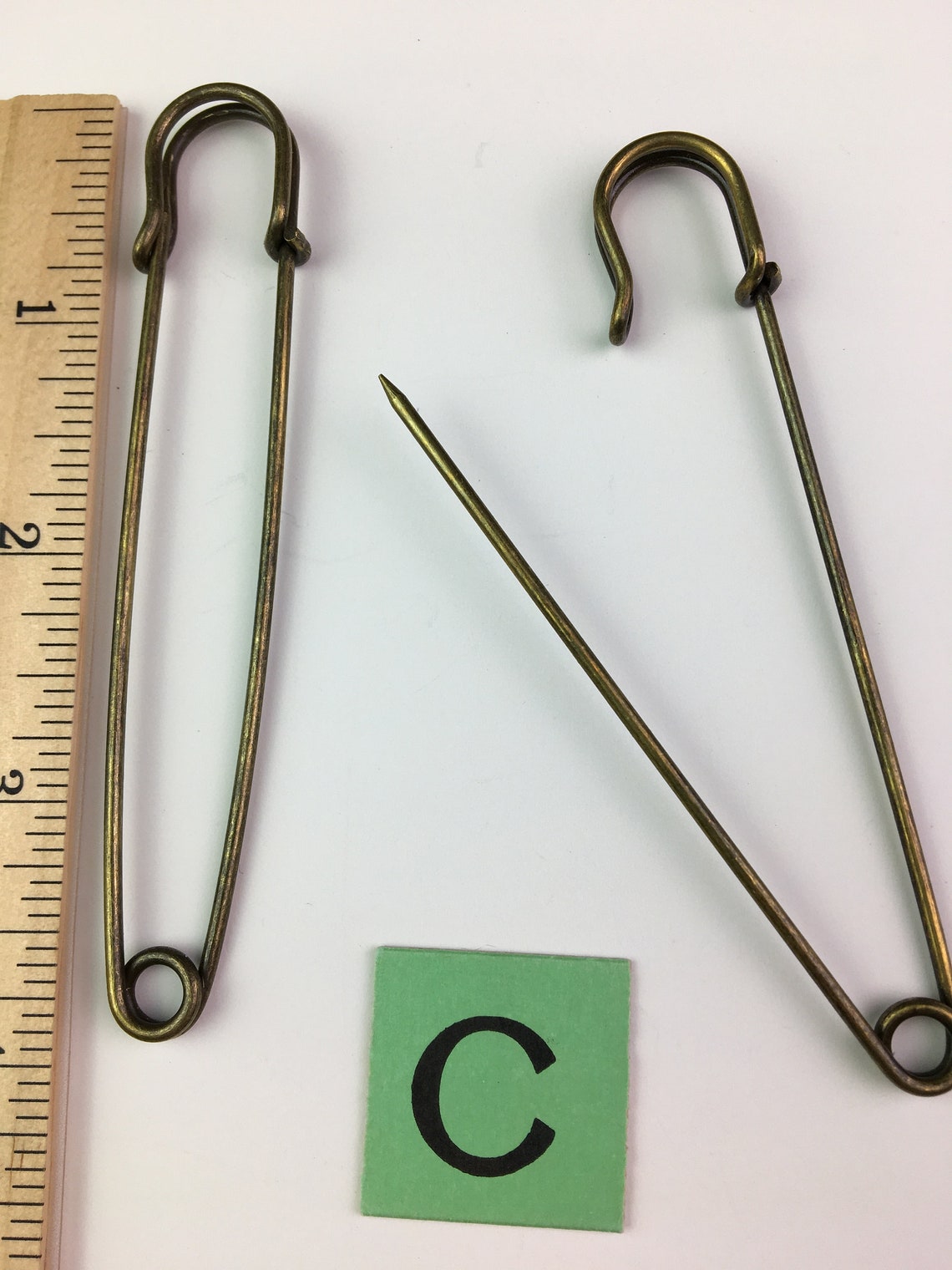 Large Vintage Style Safety Pins Etsy