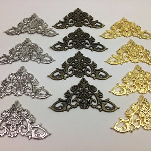 Metal Ribbon, Metal Trim, Decorative Metal Strip, Filigree Decorative  Strip, Rustic Cream Finish, for Furniture Shelves Crowns Frames 