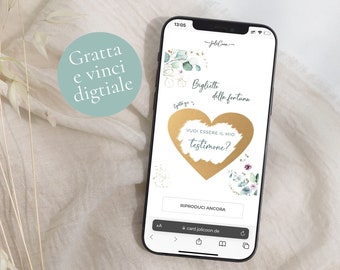 Vuoi essere il mio testimone gratta e vinci digitale