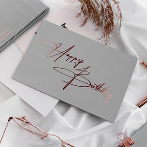 Geburtstagskarte - Happy Birthday to you - Glückwunschkarte Geburtstag Karte mit Wachssiegel