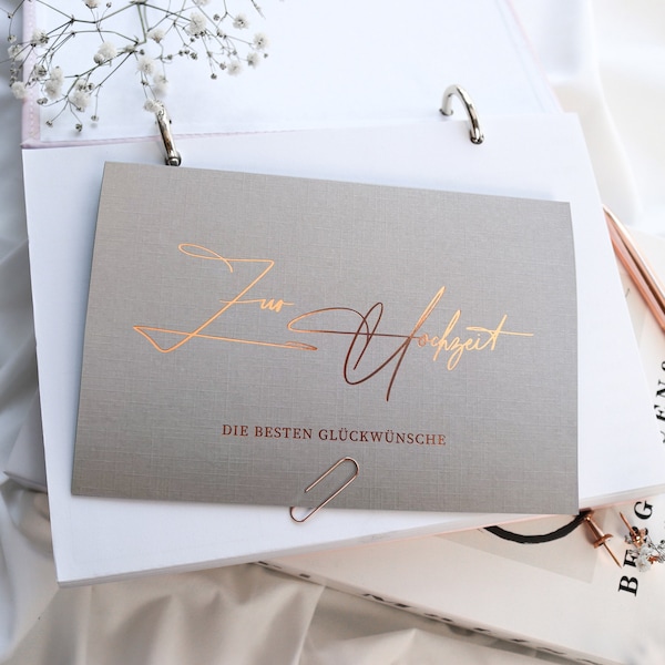 Hochzeitskarte - Zur Hochzeit alles Liebe - Glückwunschkarte zur Hochzeit - Karte zur Hochzeit - Karte für Brautpaar - Glückwünsche Braut