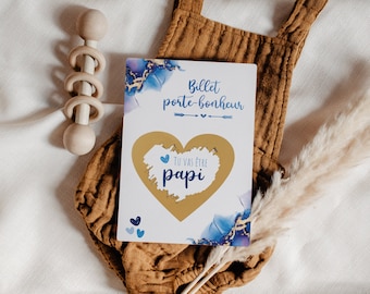 Annonce grossesse originale - Carte a gratter annonce grossesse papi - Tu vas être papi - Annonce bébé