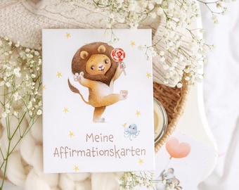 Affirmationskarten für Kinder - Gefühlskarten für Kinder - Mutmacherkarten Kinder - Positive Glaubenssätze