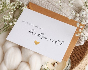 Will you be my bridesmaid card - Bridesmaid proposal cards