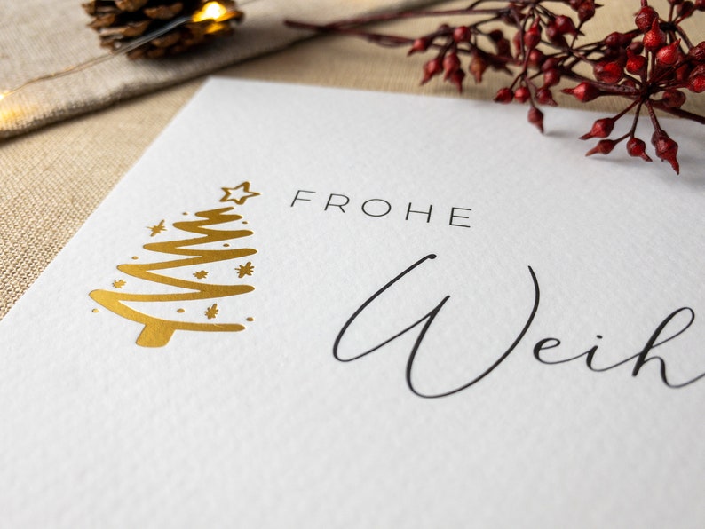 Weihnachtskarten Frohe Weihnachten Weihnachtskarten Set Weihnachtsgrußkarten Set image 4