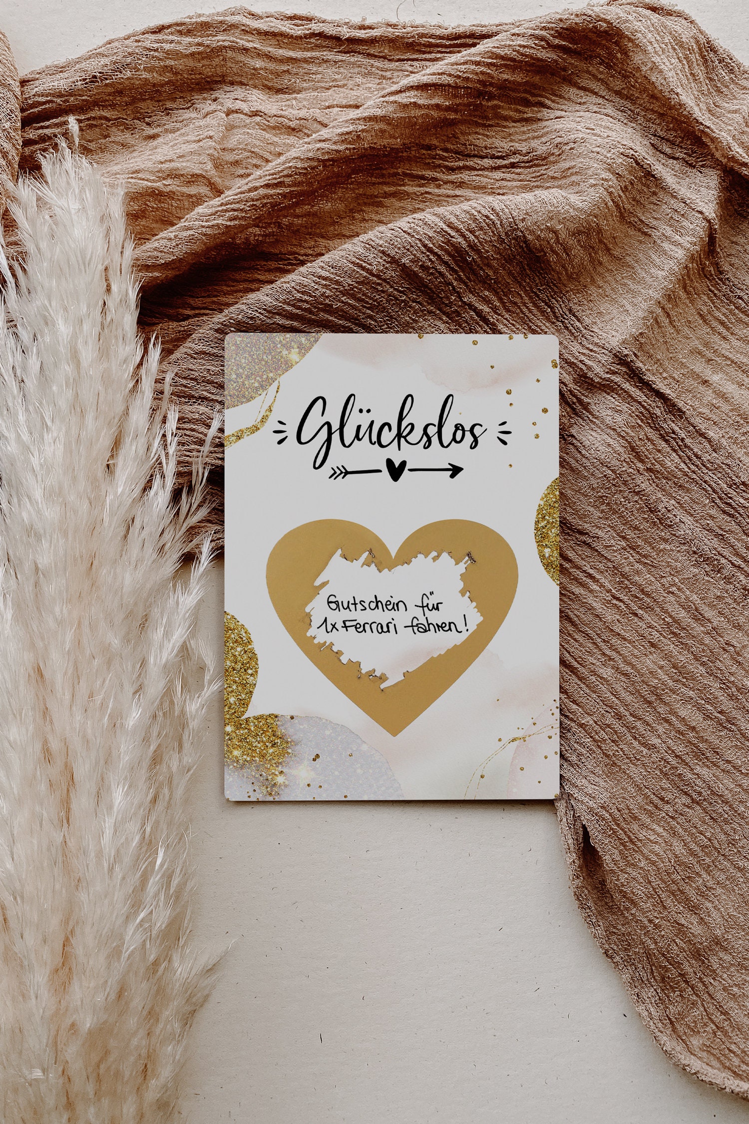 Goldene Rubbelkarten Deluxe – 2 Stück Personalisierbar Für Geburtstag, Hochzeit & Besondere Anlässe