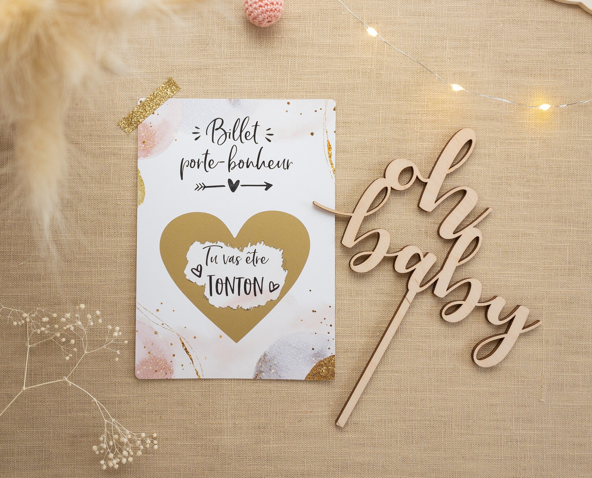 Annonce grossesse originale Carte à gratter Annonce | Etsy