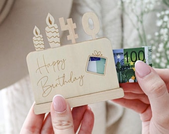 Geldgeschenk zum 40. Geburtstag mit Geschenkbox