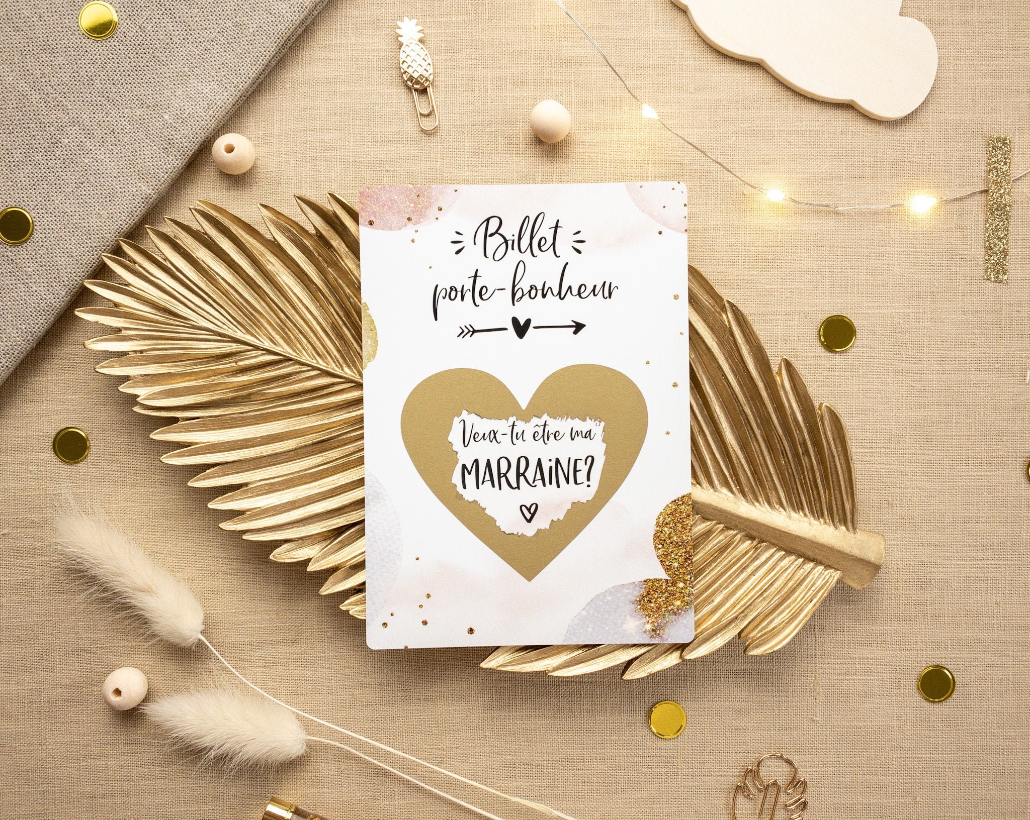 Carte á gratter Veux-tu être ma marraine cadeau marraine | Etsy