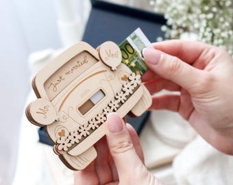 Geldgeschenk Hochzeit - Holz