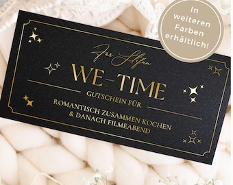 We time Karte personalisierbar mit edler Heißfolienveredelung