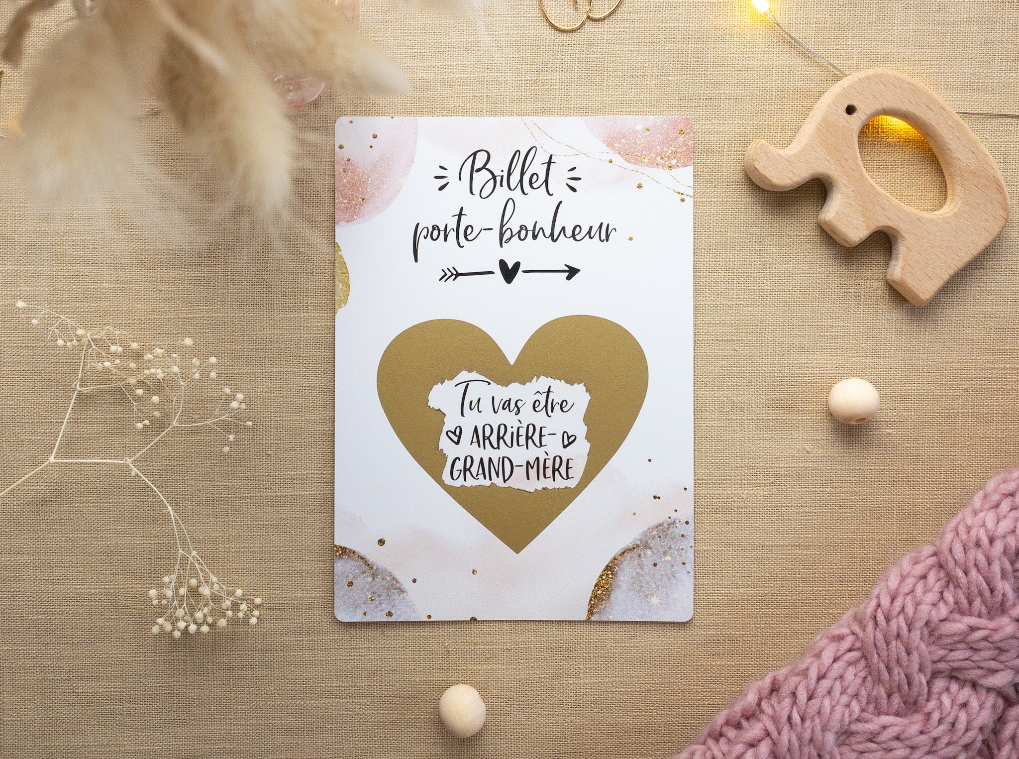 Annonce grossesse originale Carte à gratter Annonce | Etsy