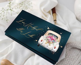 Geldgeschenk zur Hochzeit mit Kuvert und Siegelsticker