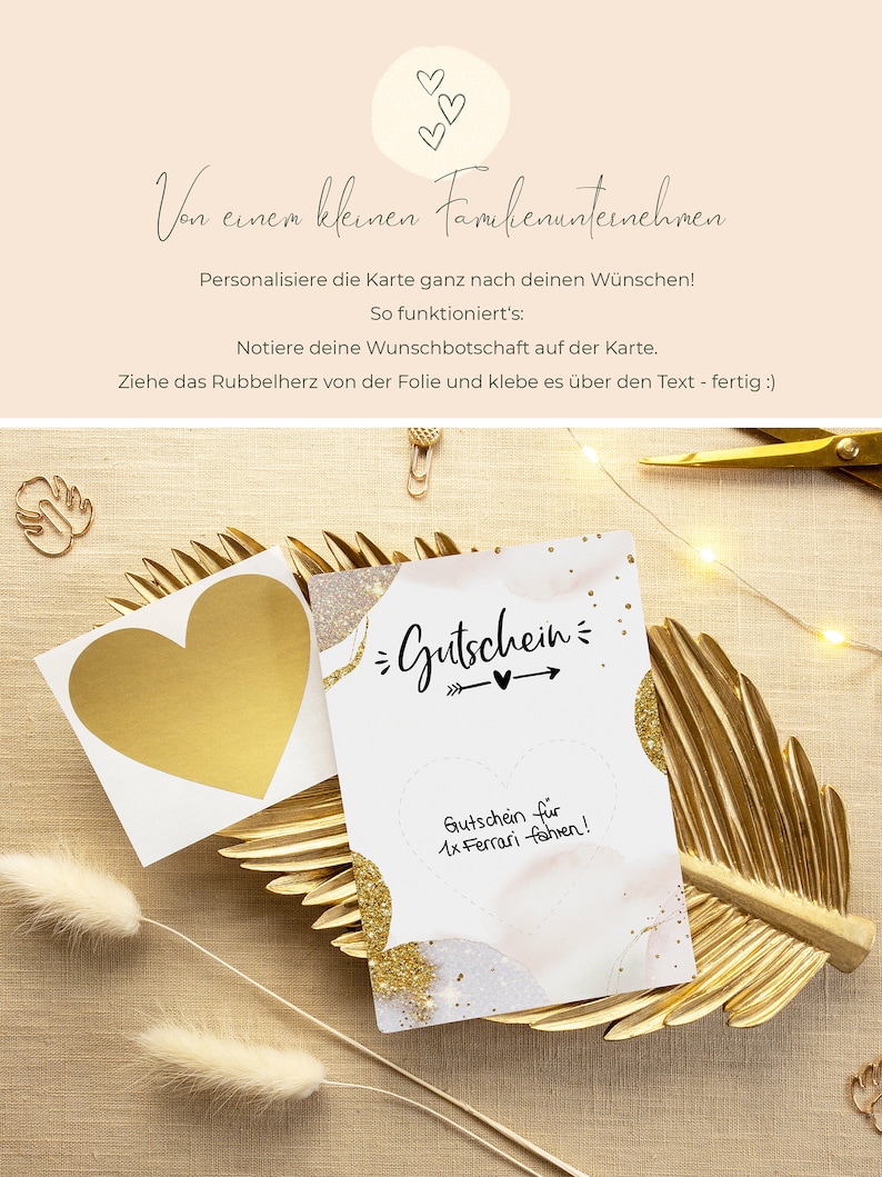 Gutschein Rubbellose selber machen Gutschein Geburtstag oder Hochzeit Gutscheinkarten zum Selbstausfüllen image 2