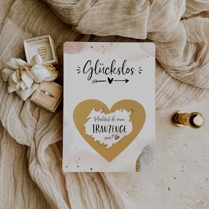 Willst du mein Trauzeuge werden Rubbelkarte - Trauzeuge fragen Hochzeit - Rubbellos Trauzeuge