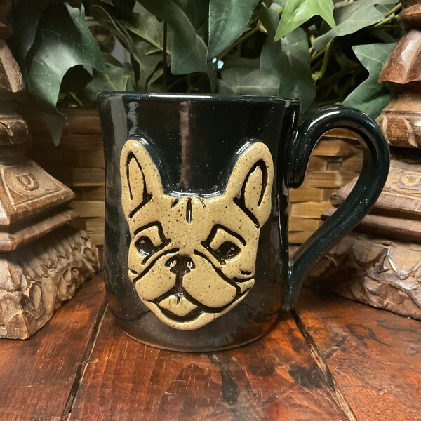 Bulldog Pottery Mug - Etsy