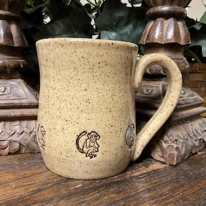Holds 14 oz. Handmade My Little Monkey pottery coffee mug, tea cup. Dishwasher and microwave safe. Great gift. Ready to Ship