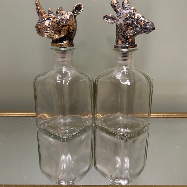 Giraffe/Rhino Glass Decanter