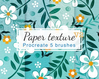 Procreate brushes: high resolution paper textures