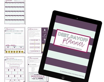 Debt Payoff PDF, Debt Tracker, Debt Snowball, Debt Free, Debt Payoff Tracker, Debt Free Charts, Debt Payment Tracker, Debt Free Printables