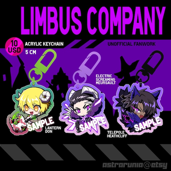 Limbus Company アクリルキーホルダー12種 リンバス・カンパニー：ドン・キホーテ、ヒースクリフ、ムルソー 動物