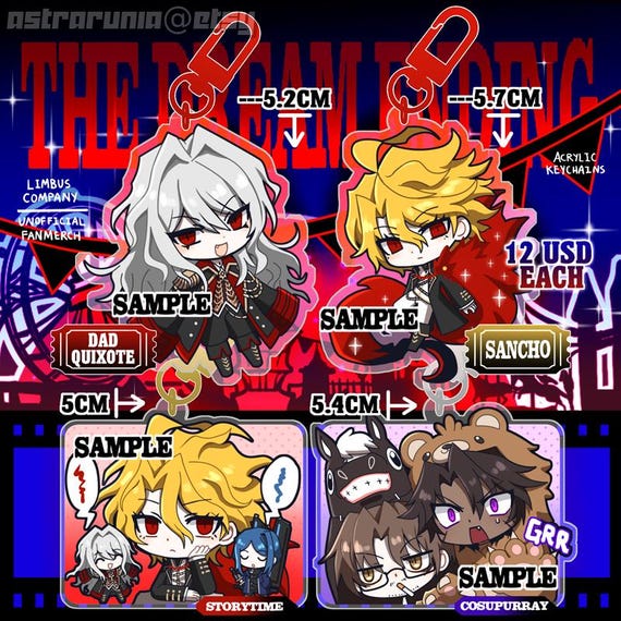 2nd RESTOCK Limbus Company | Canto 7 | Acrylic Keychain Charm