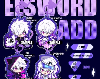 【ELSWORD/エルソード】グッズまとめ売り Elsword: Add Acrylic Keychain Charm Fanmerch - Etsy