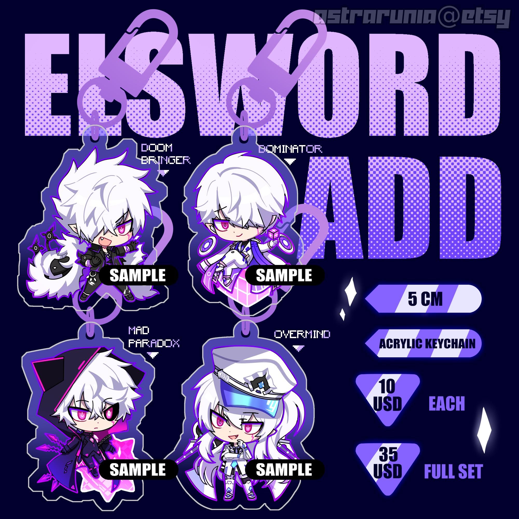 elsword fish accessory Elsword: Add Acrylic Keychain Charm Fanmerch