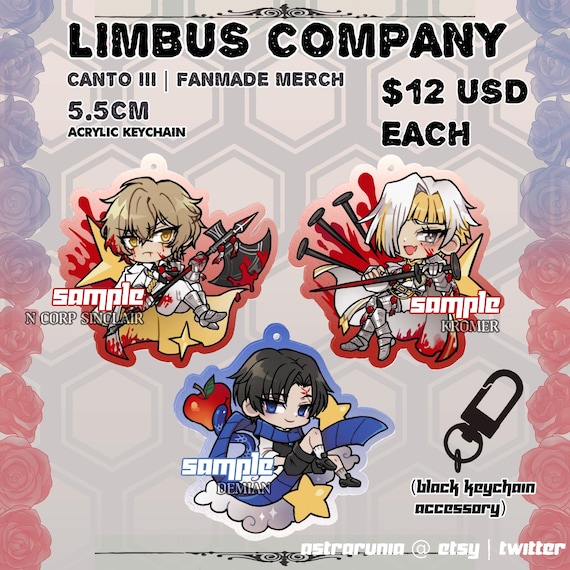 Limbus Company | Canto 3: the Unconfronting | Acrylic Keychain