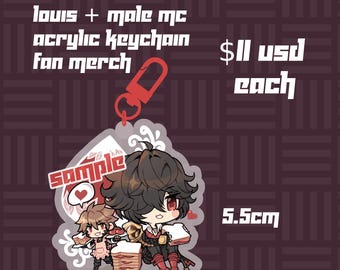 Code Ader: Louis + männlicher Protagonist Anhänger Schlüsselanhänger Fan Merch