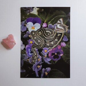 Purple Garden Snake Print image 2