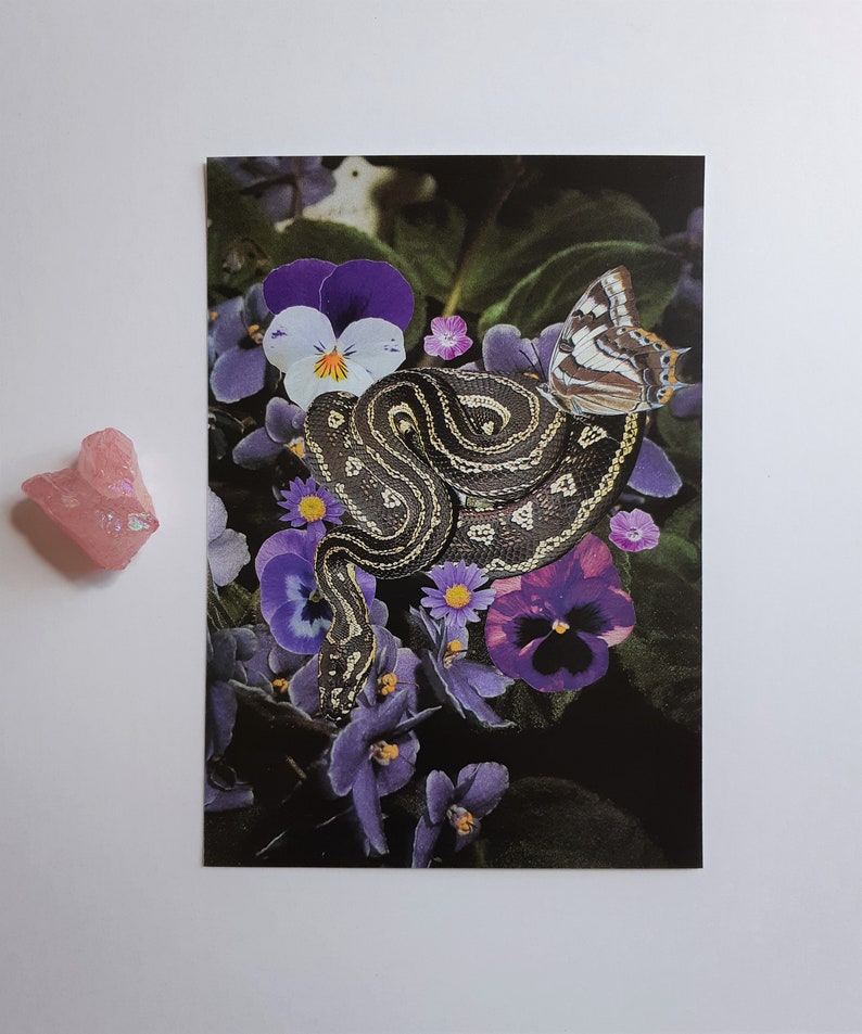 Purple Garden Snake Print image 2