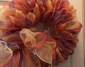 Chunky Whispy Fall Wreath