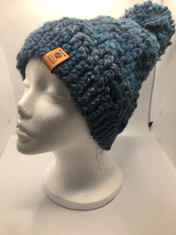 Handcrafted Blue Crochet Hat Blue Hats for Hat Not Hate - Sew Crafty Crochet main image 4
