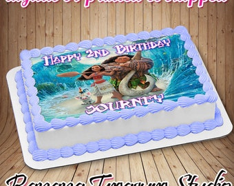 Moana Sheet Cake Etsy