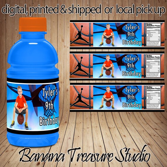 Basketball Gatorade Labels Treat Bags Party Favors Party | Etsy