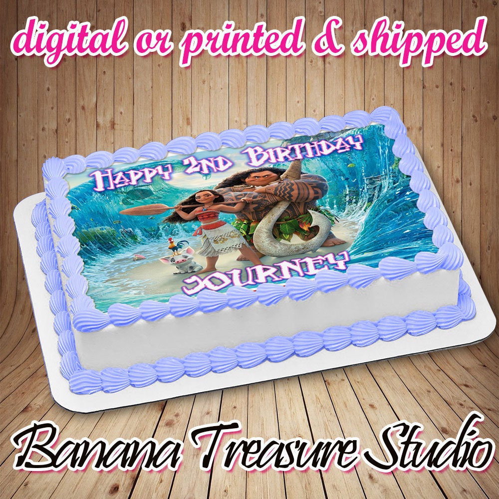 Moana Edible Cake Cookie Or Cupcake Topper Birthday Party Etsy Moana Edible Cake Cookie Or Cupcake Topper Birthday Party Etsy