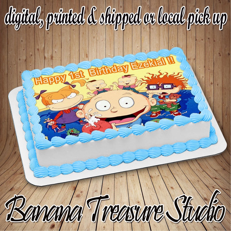 Rugrats Edible Cake Cookie or Cupcake Topper Birthday Party Etsy